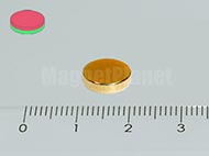 10x2 mm N42 NEODYM m�gnes korong Au