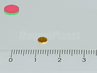 4x1 mm N45 NEODYM m�gnes korong Au
