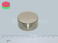 40x20 mm N45 NEODYM m�gnes korong