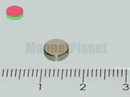 6x2,5 mm N40 NEODYM m�gnes korong