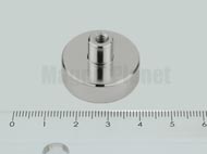 POT-B 25x7 NEODYM r�gz�t� m�gnes menetes h�vellyel