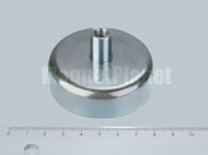 POT-B 60x15 NEODYM r�gz�t� m�gnes menetes h�vellyel