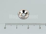10x3/3,4 mm N42 NEODYM m�gnes gy�r� s�llyeszt�ssel (D�l)