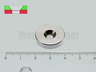 20x4/4,5 mm N42 NEODYM m�gnes gy�r� s�llyeszt�ssel (D�l)