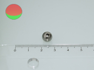 8 mm N38 NEODYM m�gnes goly� Cr